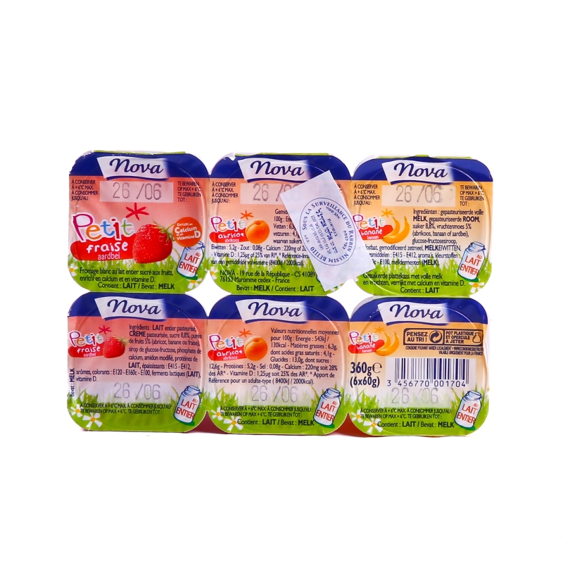 Petit suisse Mamie Nova fruit